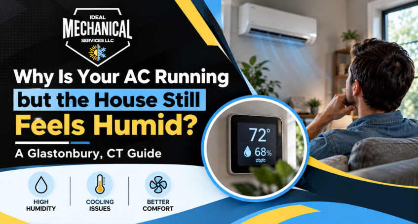 AC running but home still humid